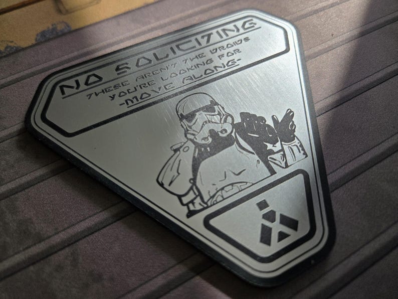 No Soliciting Sign and Car Badge 3 No Soliciting Sign and Car Badge - Image 3