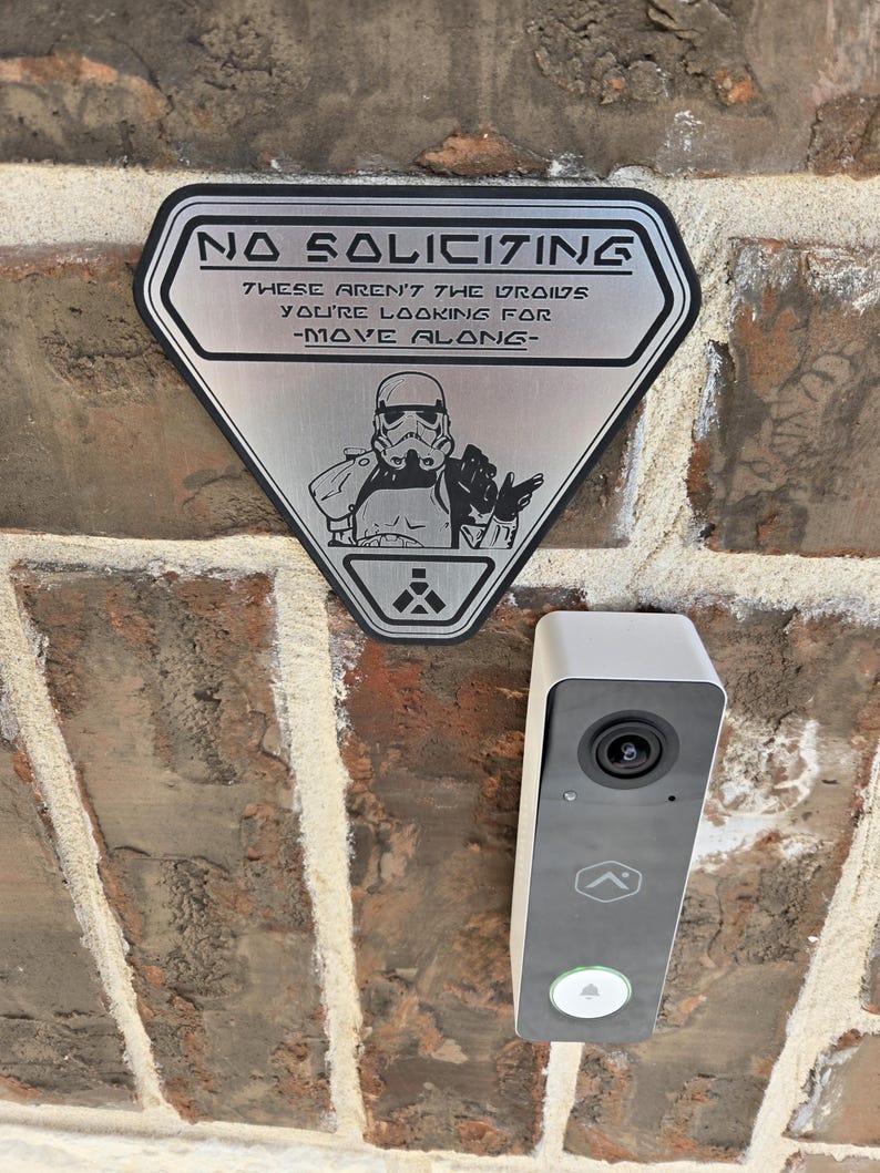 No Soliciting Sign and Car Badge 5 No Soliciting Sign and Car Badge - Image 5