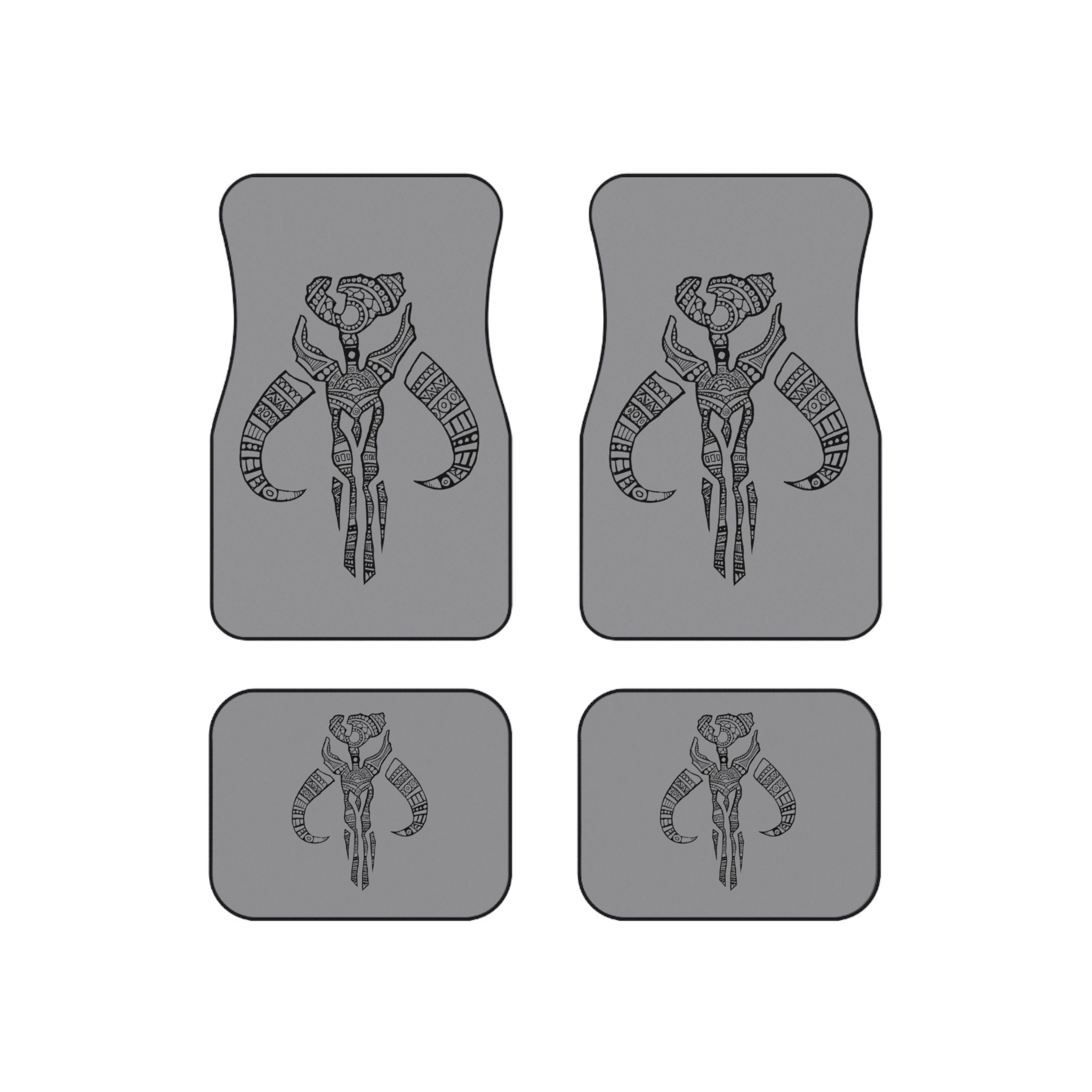 Decorative Mythosaur Skull Car Mats (Set of 4) 3 Decorative Mythosaur Skull Car Mats (Set of 4) - Image 3