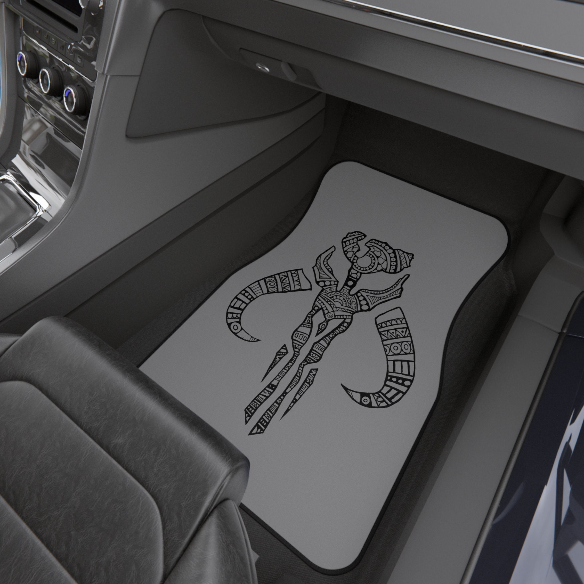 Decorative Mythosaur Skull Car Mats (Set of 4) 1 Decorative Mythosaur Skull Car Mats (Set of 4)