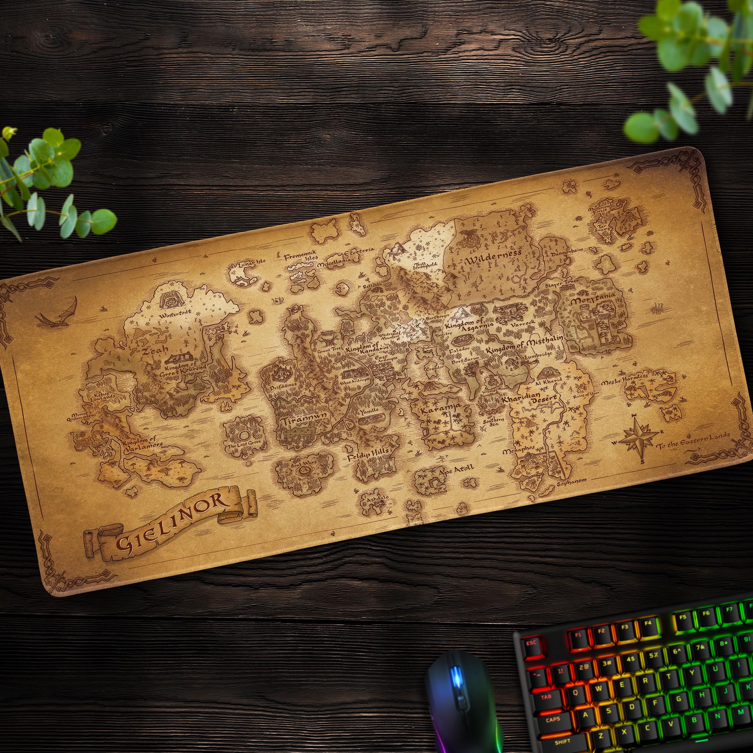 Runescape Gielinor Map Desk Mat 2 Runescape Gielinor Map Desk Mat - Image 2