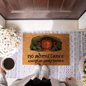 LOTR No Admittance Except On Party Business Door Mat