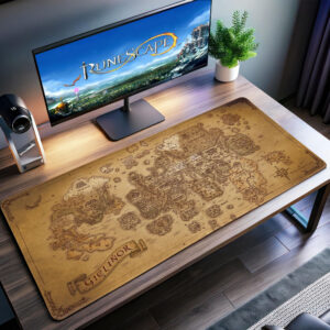 Runescape Gielinor Map Desk Mat