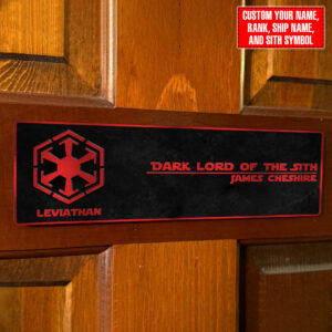 Star Wars Sith Personalized Sign