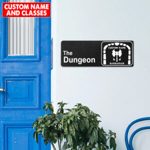 Personalized Dungeons & Dragons Door Sign