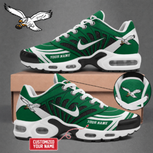 Philadelphia Eagles Kelly Green Air Max Plus Sneakers