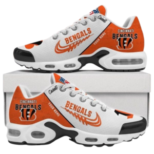 Cincinnati Bengals Personalized Name Team Mix Colors Wing Logo Shoes Air Cushion Sneakers