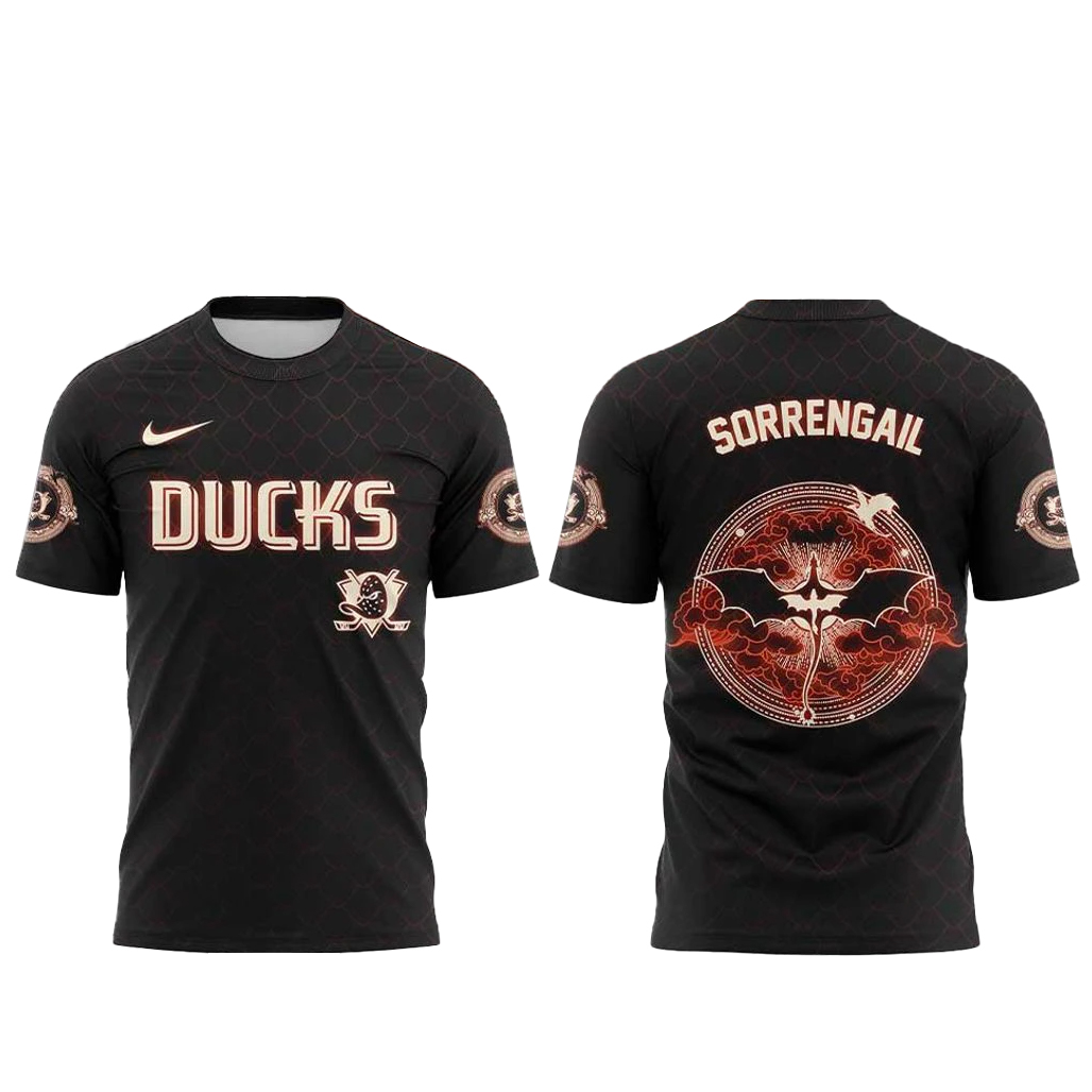 Anaheim Ducks Fourth Wing Night 2026 Sorrengail Shirt 1 Anaheim Ducks Fourth Wing Night 2026 Sorrengail T-Shirt