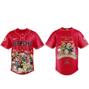 Arizona Diamondbacks Miyazaki Hayao 40 Years Of Studio Ghibli 2026 Baseball Jersey