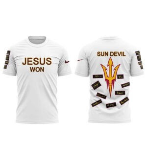 Arizona State Sun Devils Women’s Basketball Jesus Won 2026 T-Shirt