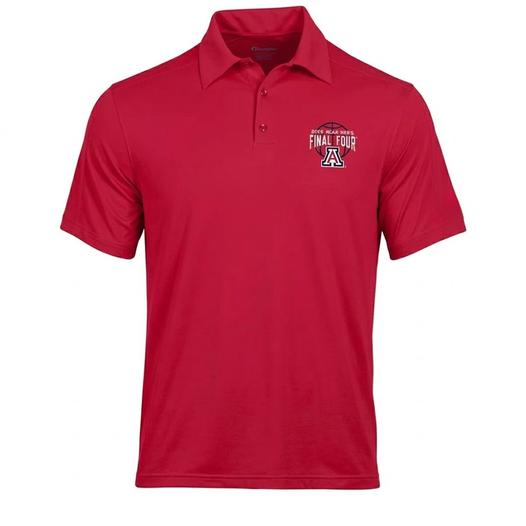 Arizona Wildcats Mens Basketball 2026 Final Four Polo Shirt 1 Arizona Wildcats Mens Basketball 2026 Final Four Polo Shirt