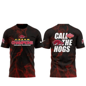 Arkansas Razorbacks SEC Tournament Champions 2026 Call The Hogs T-Shirt