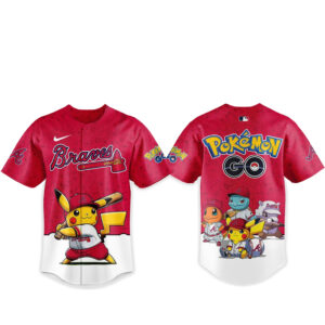 Atlanta Braves Pokemon Go Night 2026 Game Baseball Jersey