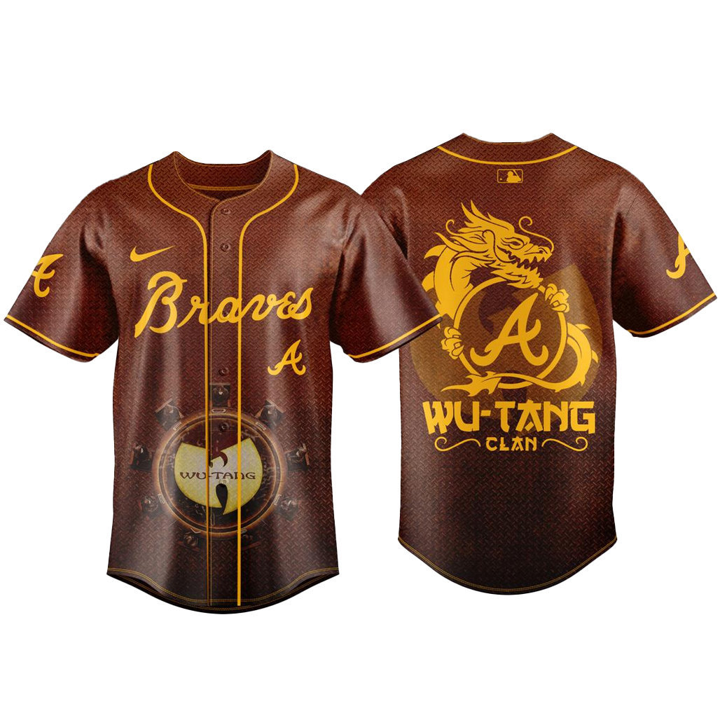 Atlanta Braves Wu-Tang Clan The Final Chamber US Tour 2026 Baseball Jersey 1 Atlanta Braves Wu-Tang Clan The Final Chamber US Tour 2026 Baseball Jersey