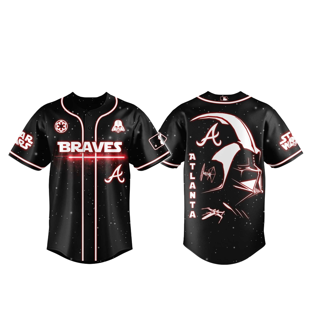 Seattle Mariners x Star Wars Darth Vader 2026 Baseball Jersey 1 Atlanta Braves x Star Wars Darth Vader 2026 Baseball Jersey