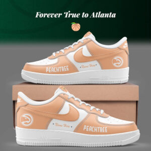 Atlanta Hawks Basketball City Custom Name Peachtree Air Force 1 Shoes Sneakers