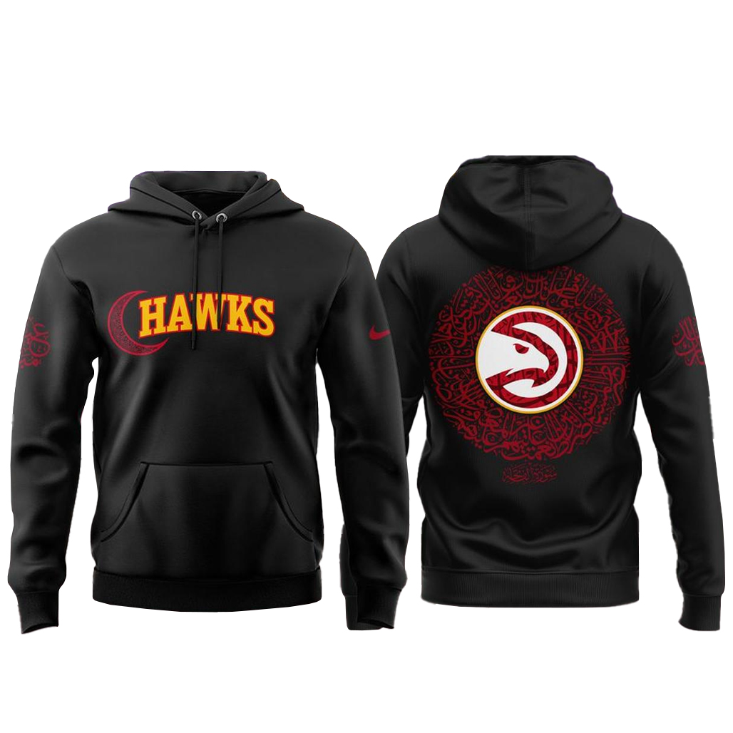 Atlanta Hawks Eid Mubarak Our Hawks Family 2026 Shirt 2 Atlanta Hawks Eid Mubarak Our Hawks Family 2026 Hoodie