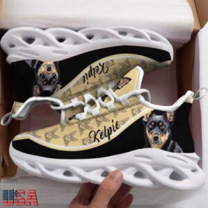 Australian Kelpie Dogs Lover Air Max Shoes Air Cushion Sneakers, Running Sneakers