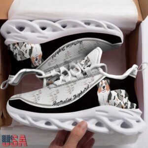 Australian Shepherd Dogs Lover Air Max Shoes Air Cushion Sneakers, Running Sneakers