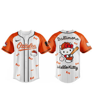 Baltimore Orioles x Hello Kitty 2026 And Sanrio World Baseball Jersey