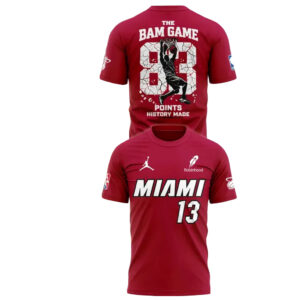 Bam Adebayo Miami Heat The Bam Game 83 Point History T-Shirt