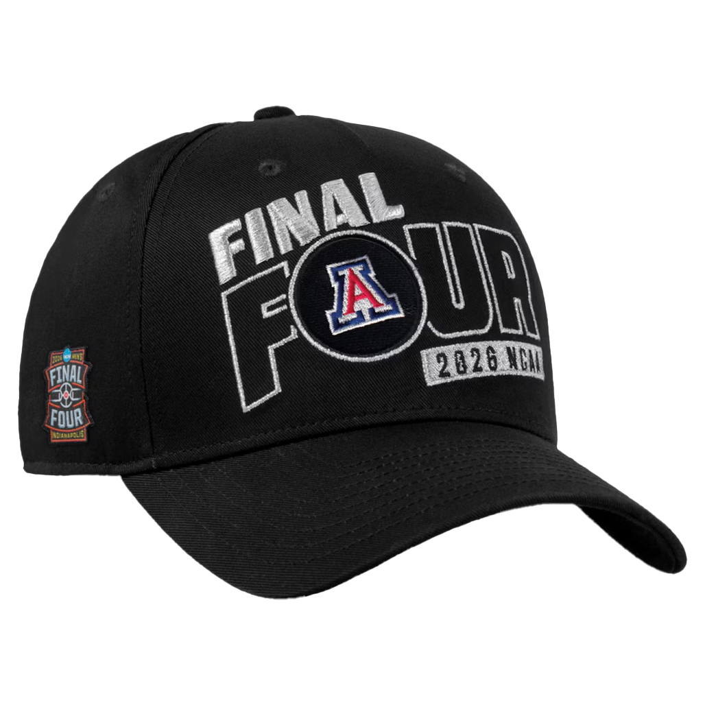 Black Arizona Wildcats 2026 NCAA Men's Basketball Tournament March Madness Final Four Locker Room Hat 1 Black Arizona Wildcats 2026 NCAA Men's Basketball Tournament March Madness Final Four Locker Room Hat
