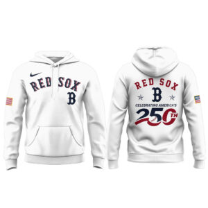 Boston Red Sox 2026 Celebrating America’s 250th White Hoodie