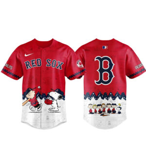 Boston Red Sox Peanuts Day 2026 Gameday Celebration Baseball Jersey