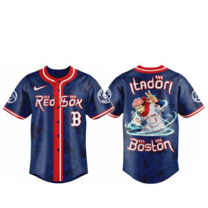 Boston Red Sox x Jujutsu Kaisen Night Itadori 2026 Baseball Jersey