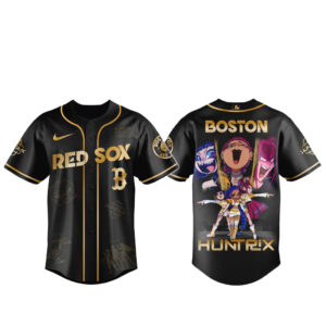 Boston Red Sox x Kpop Demon Hunter 2026 Golden Baseball Jersey