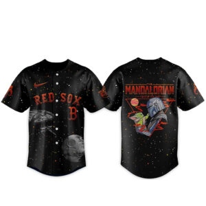 Boston Red Sox x Mandalorian and Grogu Baseball Jersey