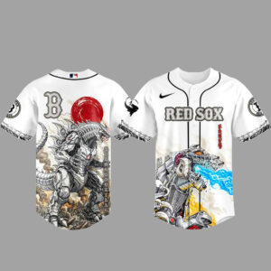 Boston Red Sox x MechaGodzilla Monster Baseball Jersey