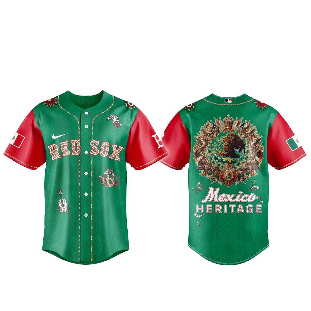 Boston Red Sox x Mexican Heritage Night Baseball Jersey 1 Boston Red Sox x Mexican Heritage Night Baseball Jersey