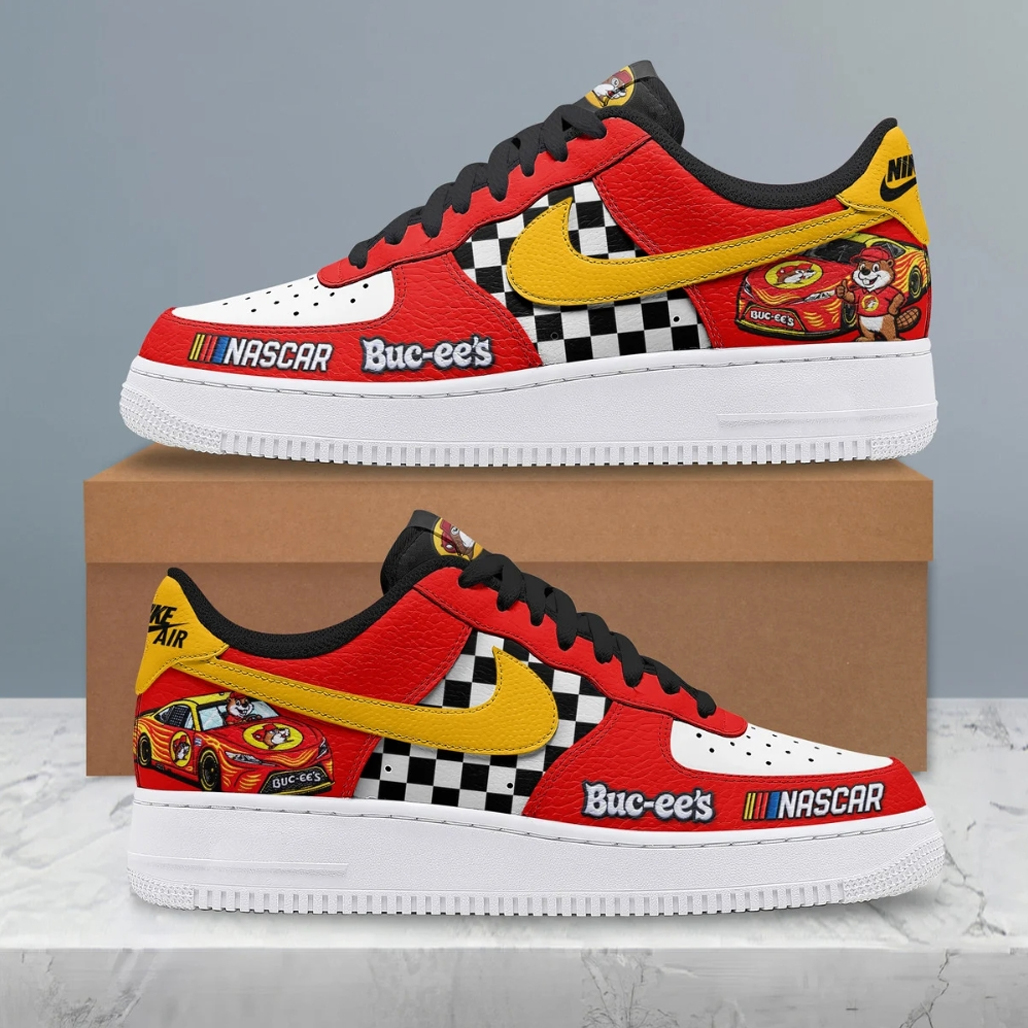Bucees Nascar Racing Air Force 1 Sneakers 1 Bucees Nascar Racing Air Force 1 Sneakers