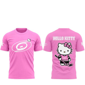 Carolina Hurricanes x Hello Kitty Night 2026 Pink T-Shirt