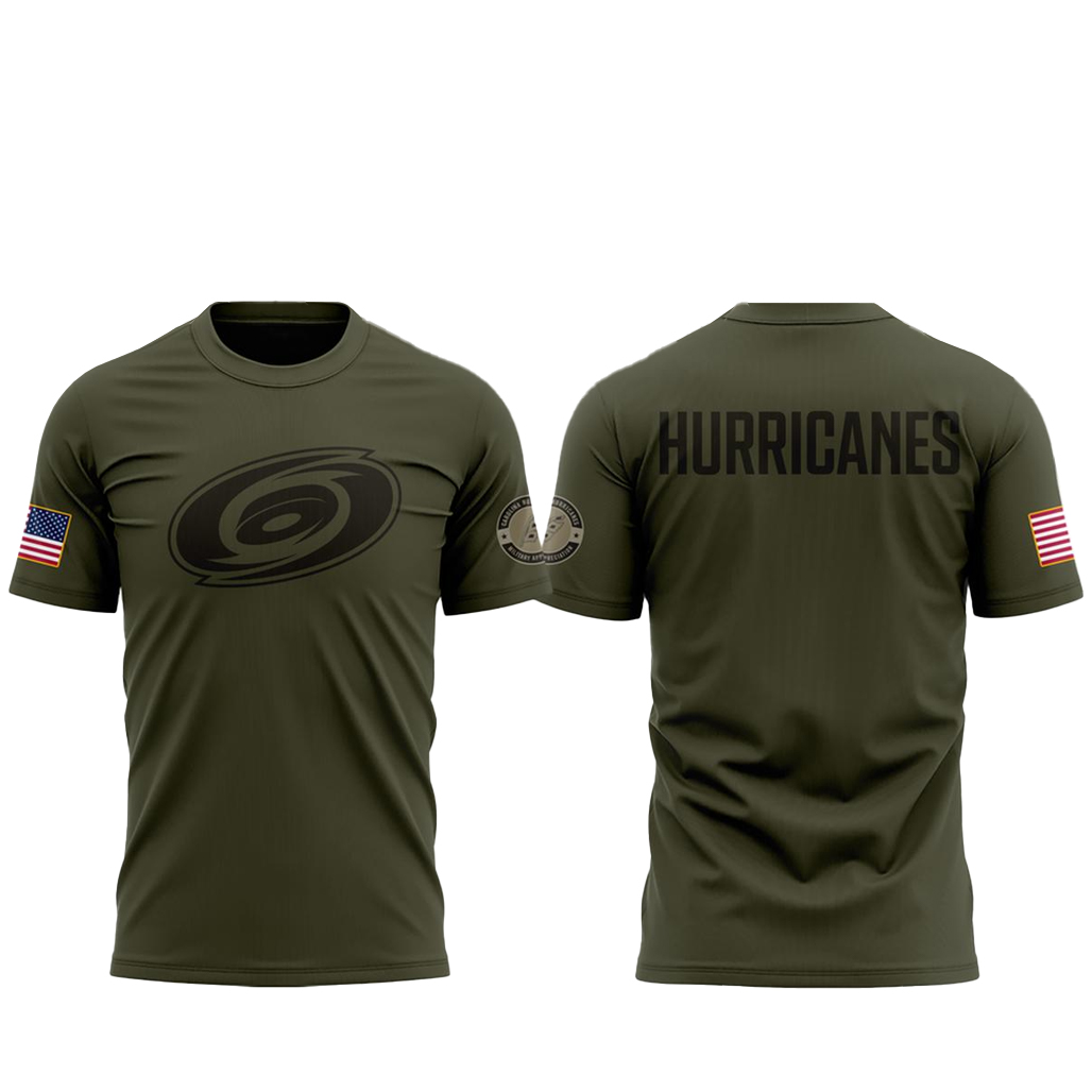 Carolina Hurricanes x Military Appreciation Night 2026 Hockey Shirt 1 Carolina Hurricanes x Military Appreciation Night 2026 Hockey T-Shirt