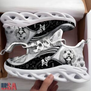 Cavoodle Sketch Dogs Lover Air Max Shoes Air Cushion Sneakers, Running Sneakers