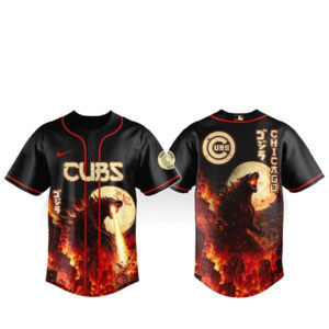 Chicago Cubs x Godzilla King of Monsters Baseball Jersey