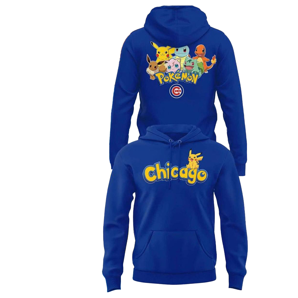 Chicago Cubs x Pokémon Day 2026 Hoodie 1 Chicago Cubs x Pokémon Day 2026 Hoodie