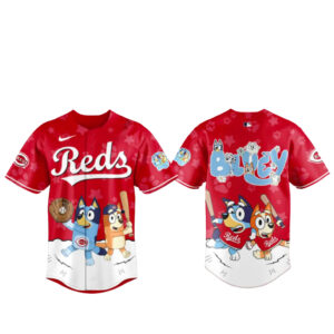 Cincinnati Reds Bluey Night Game Baseball Jersey