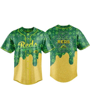 Cincinnati Reds Happy St Patrick’s Day 2026 Baseball Jersey
