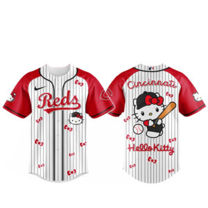 Cincinnati Reds x Hello Kitty 2026 And Sanrio World Baseball Jersey