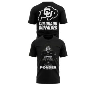 Colorado Buffaloes Football In Loving Memory of Dominiq Ponder 2002-2026 T-Shirt
