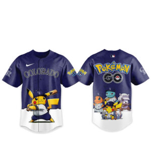 Colorado Rockies Pokemon Go Night 2026 Game Baseball Jersey
