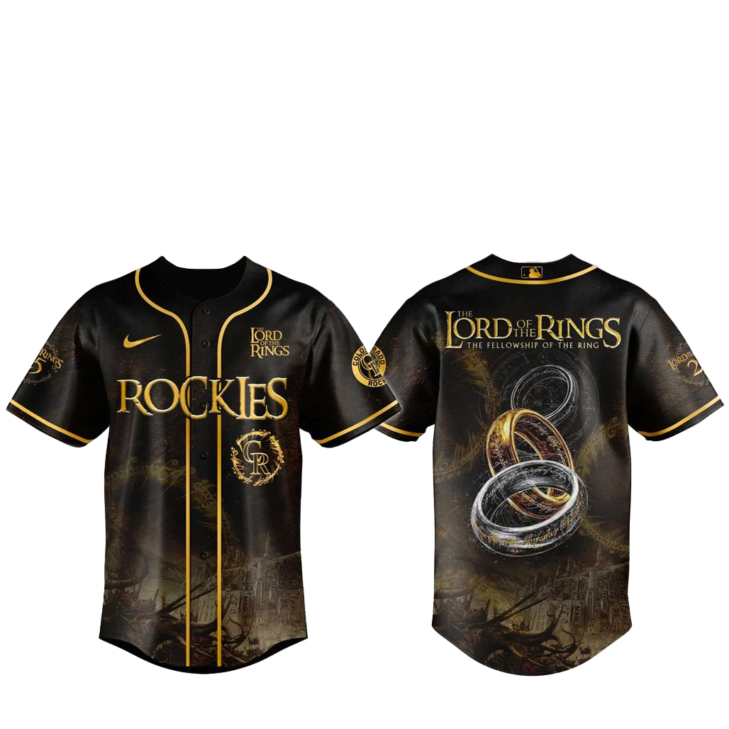 Colorado Rockies x The Lord Of The Rings Baseball Jersey 1 Colorado Rockies x The Lord Of The Rings Baseball Jersey