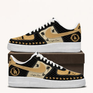 Custom Name Los Angeles Dodgers Fourth Wing Night 2026 Air Force 1 Shoes Sneakers
