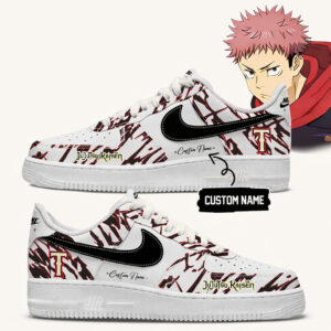 Custom Name Texas Rangers Jujutsu Kaisen 2026 Air Force 1 Shoes Sneakers