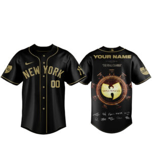 Custom Name and Number New York Yankees x Wu-Tang Forever The Final Chamber Baseball Jersey