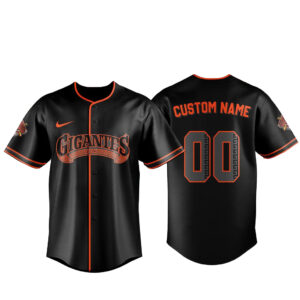 Custom Name and Number San Francisco Giants Gigantes Black 2026 Baseball Jersey
