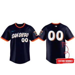 Custom Number San Diego Padres 2026 City Connect 2.0 Baseball Jersey